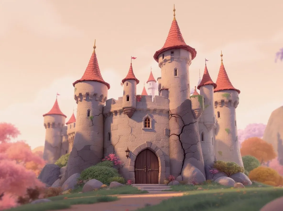 Chateau en qui tombe en ruine