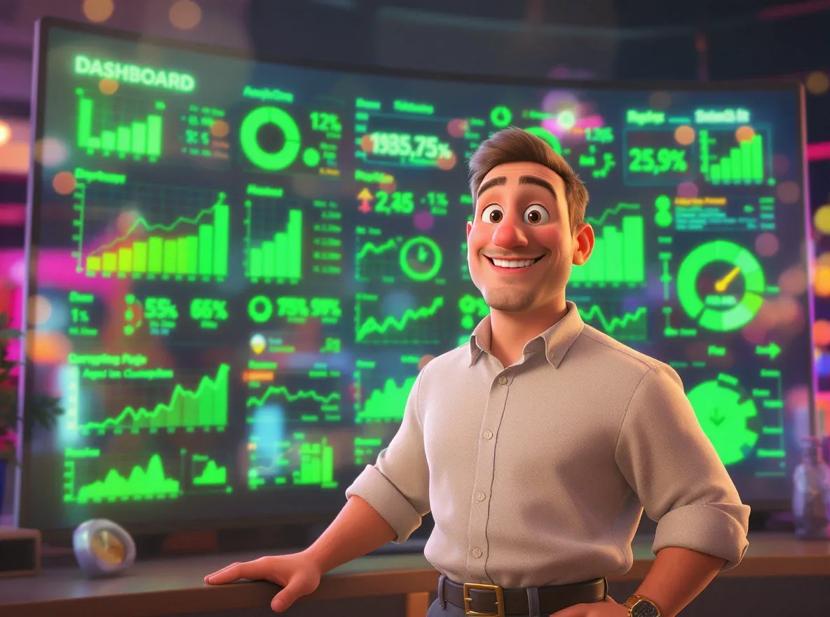 homme devant un dashboard