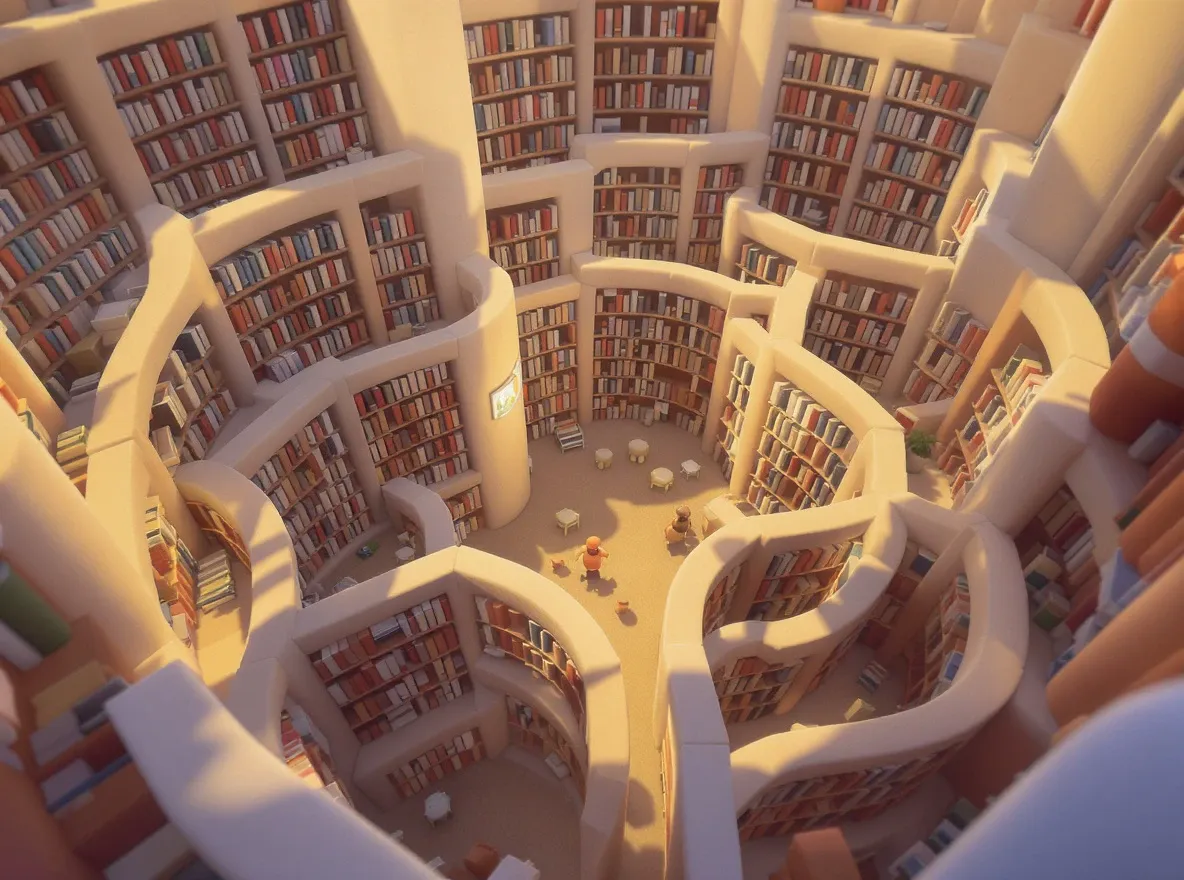 bibliothèque gigantesque