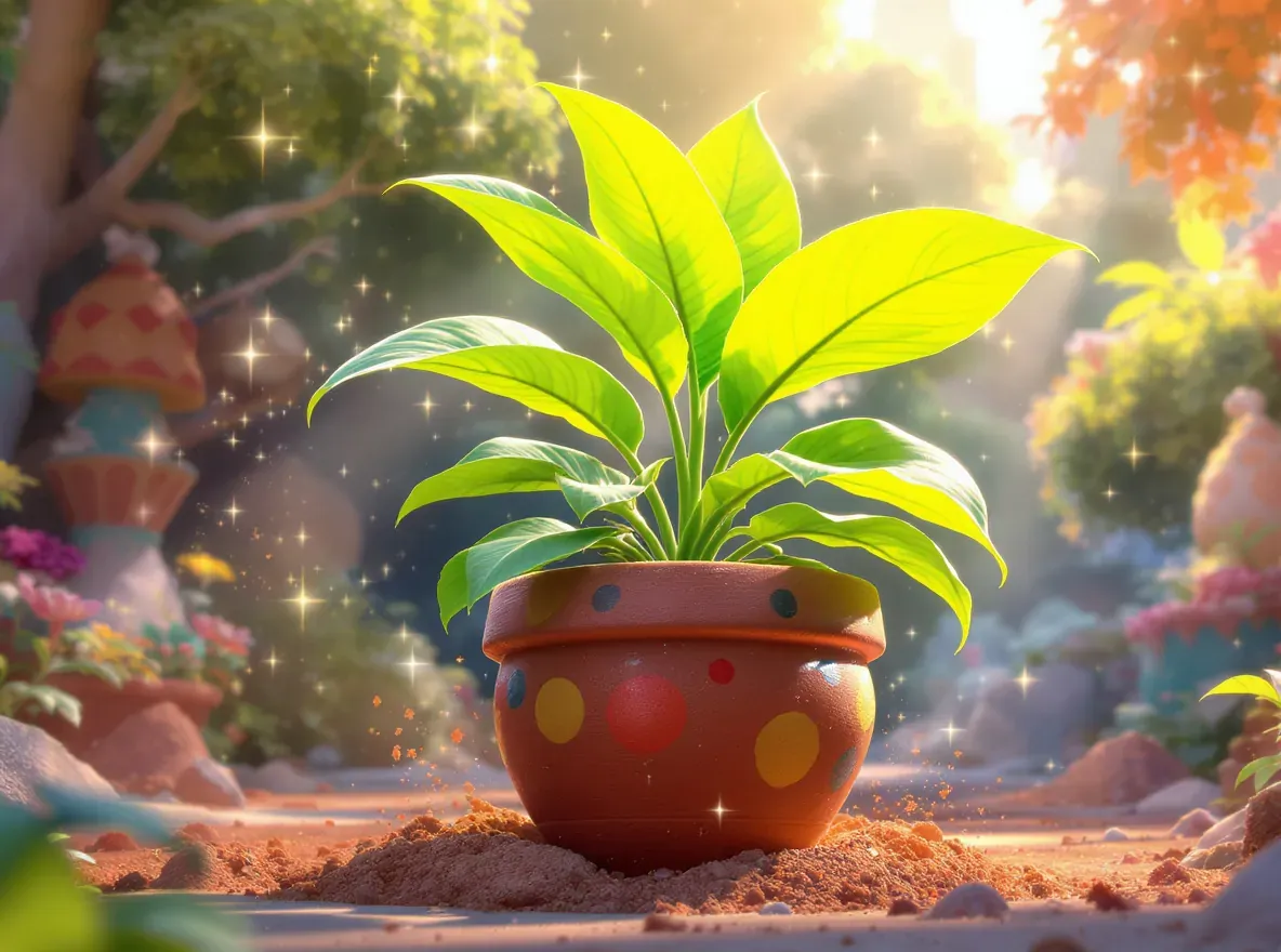 plante dans un pot