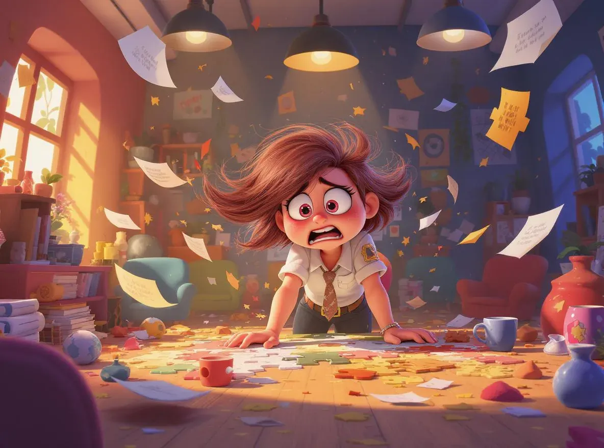 une dirigante devant un casse tête complexe