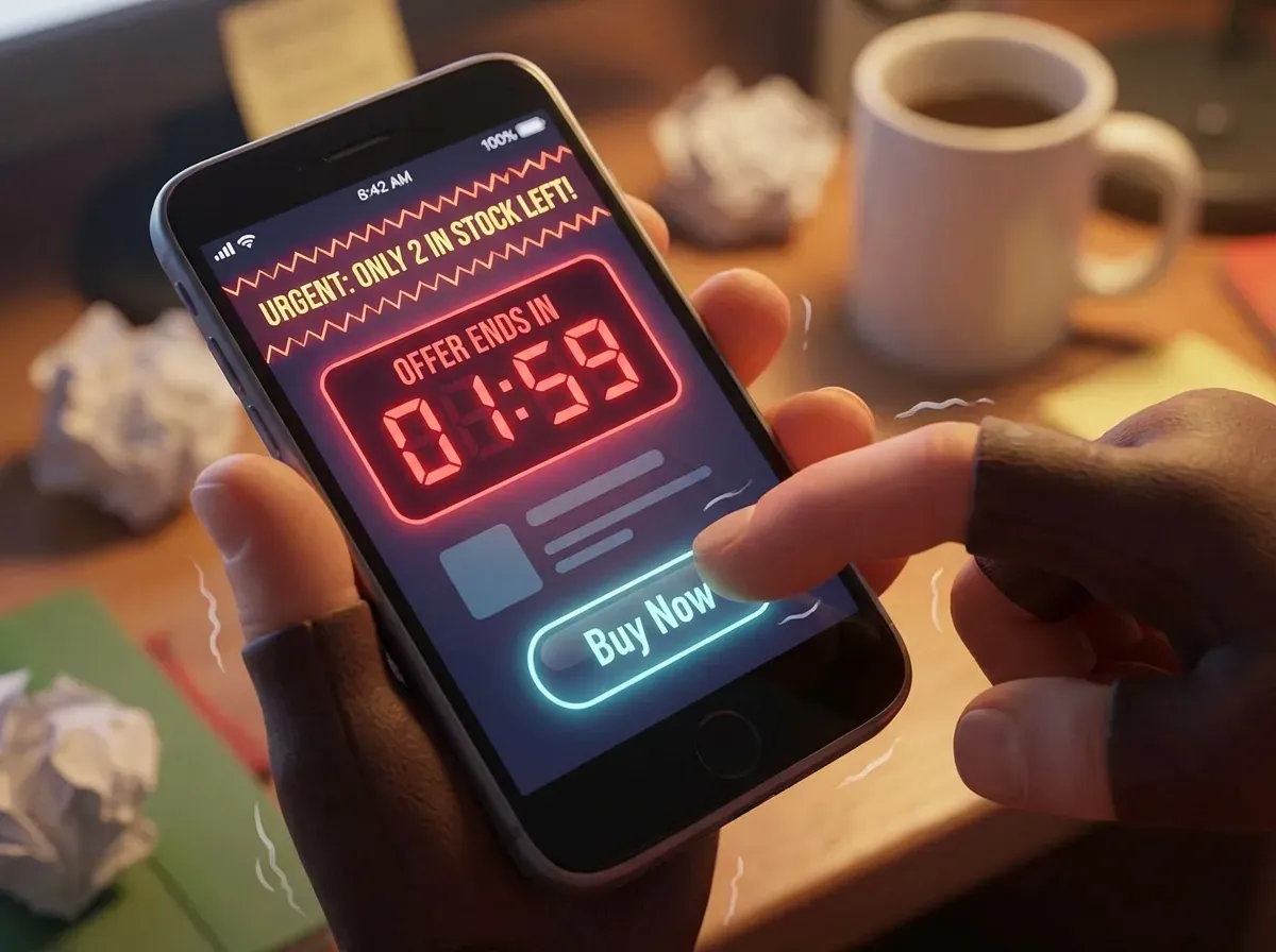 Effet d'urgence dans une application mobile