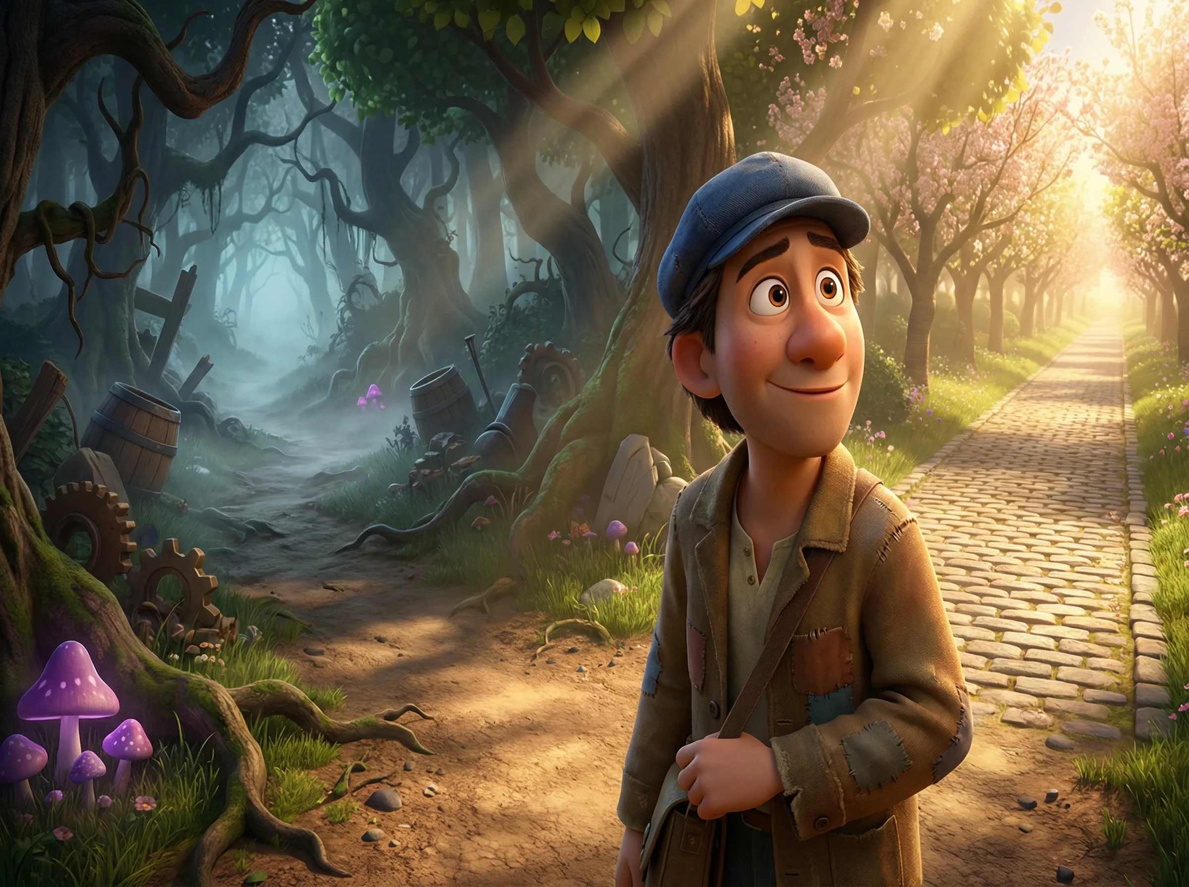 Dilemme de chemin: obscur vs illuminé