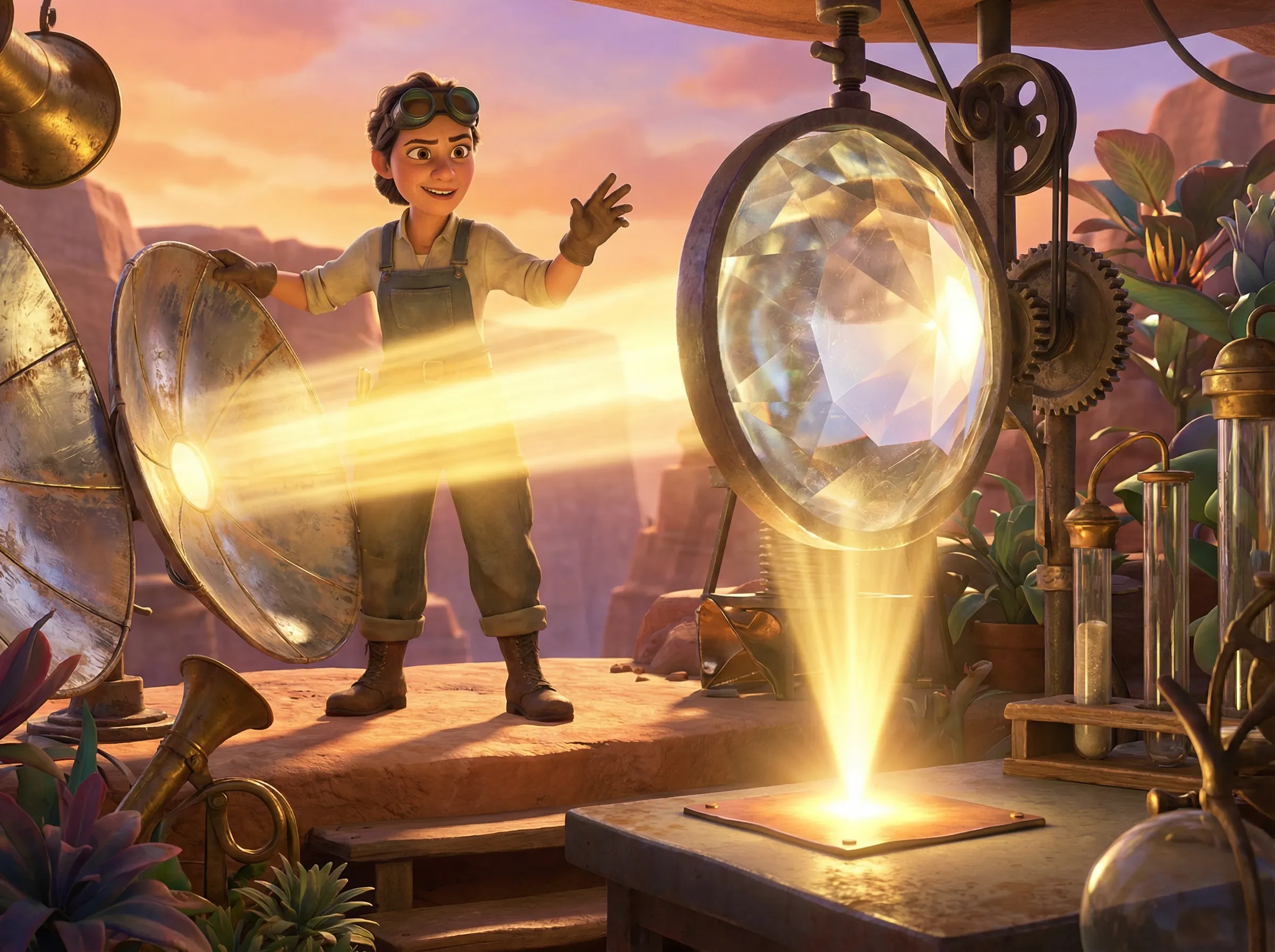 Contrôle solaire pour focus d'énergie