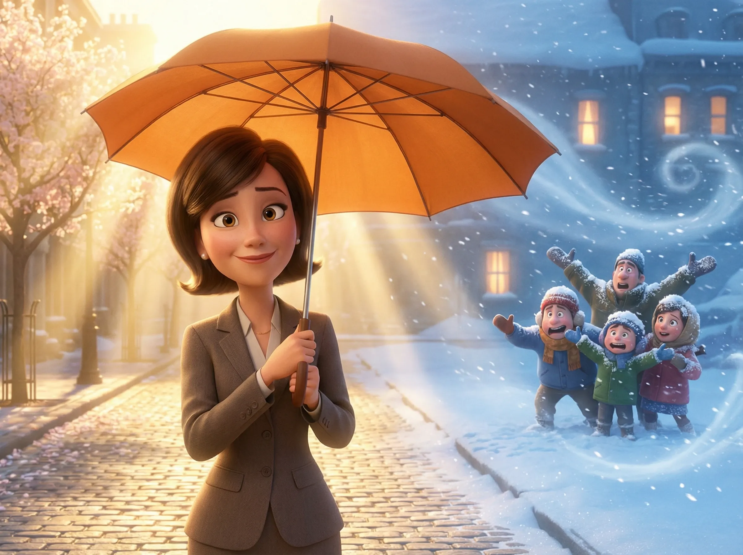 Cadre protège du soleil, foule dans la tempête