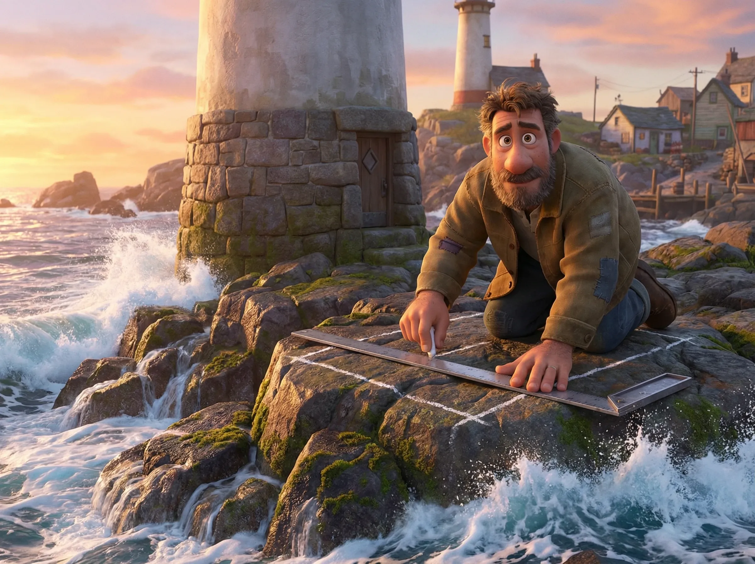 Ingénieur bâtit fondations solides sur rochers