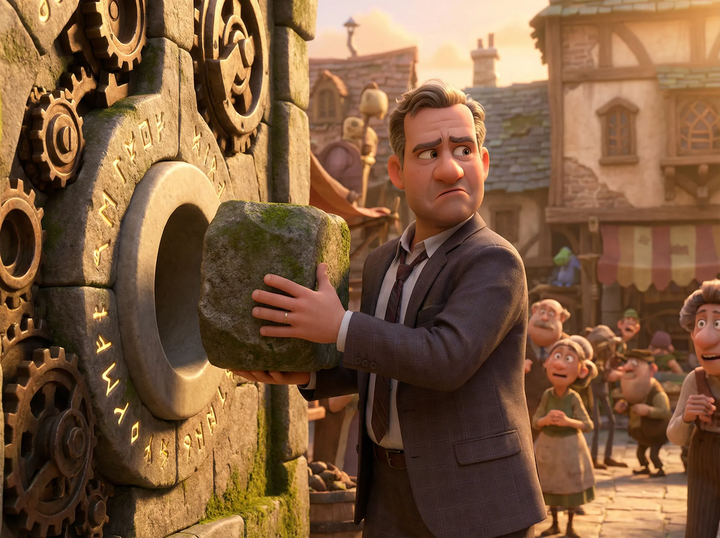 Homme perplexe face à un problème insoluble