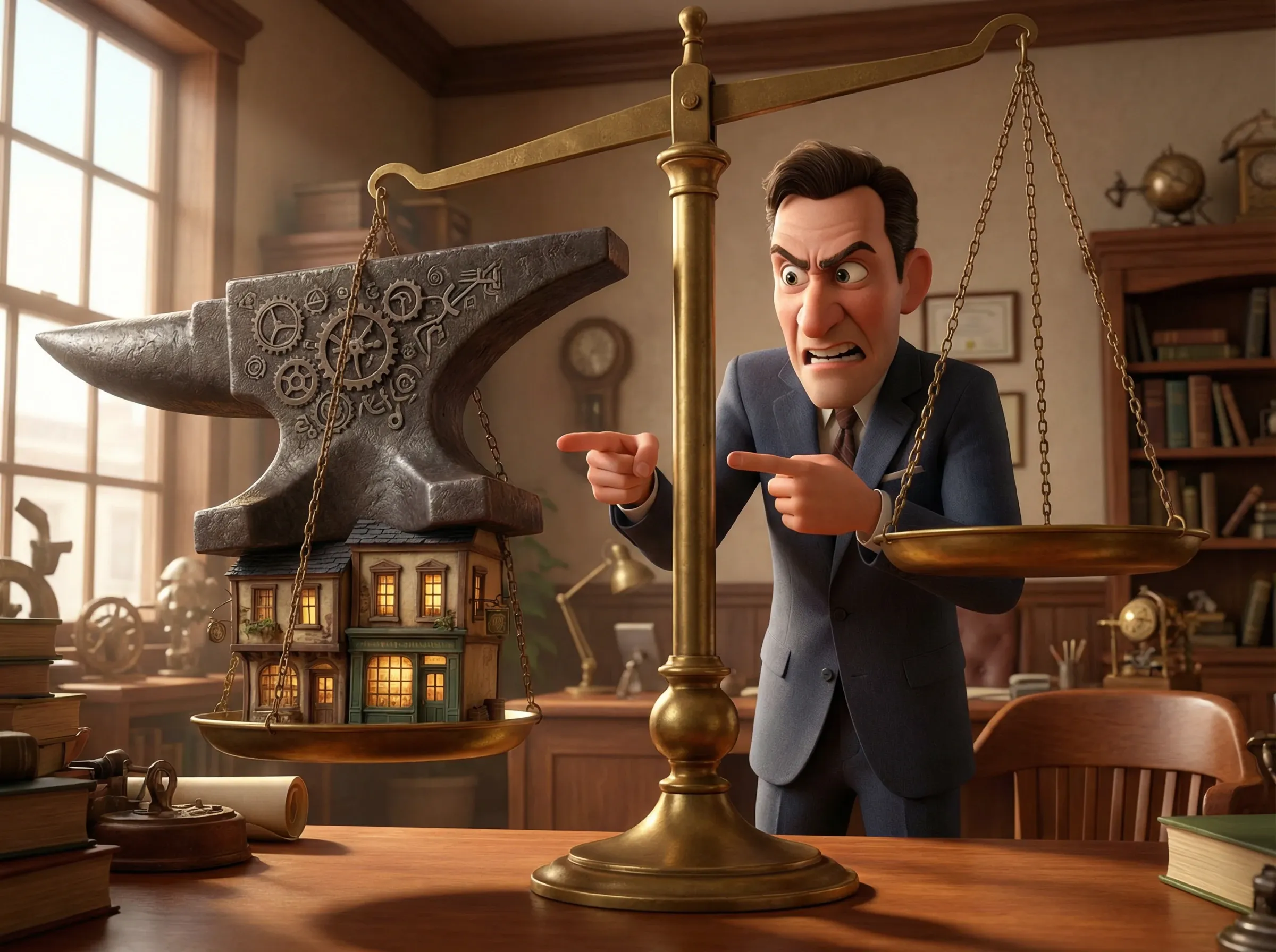 Inégalité d'entreprise: Balance truquée et petite entreprise