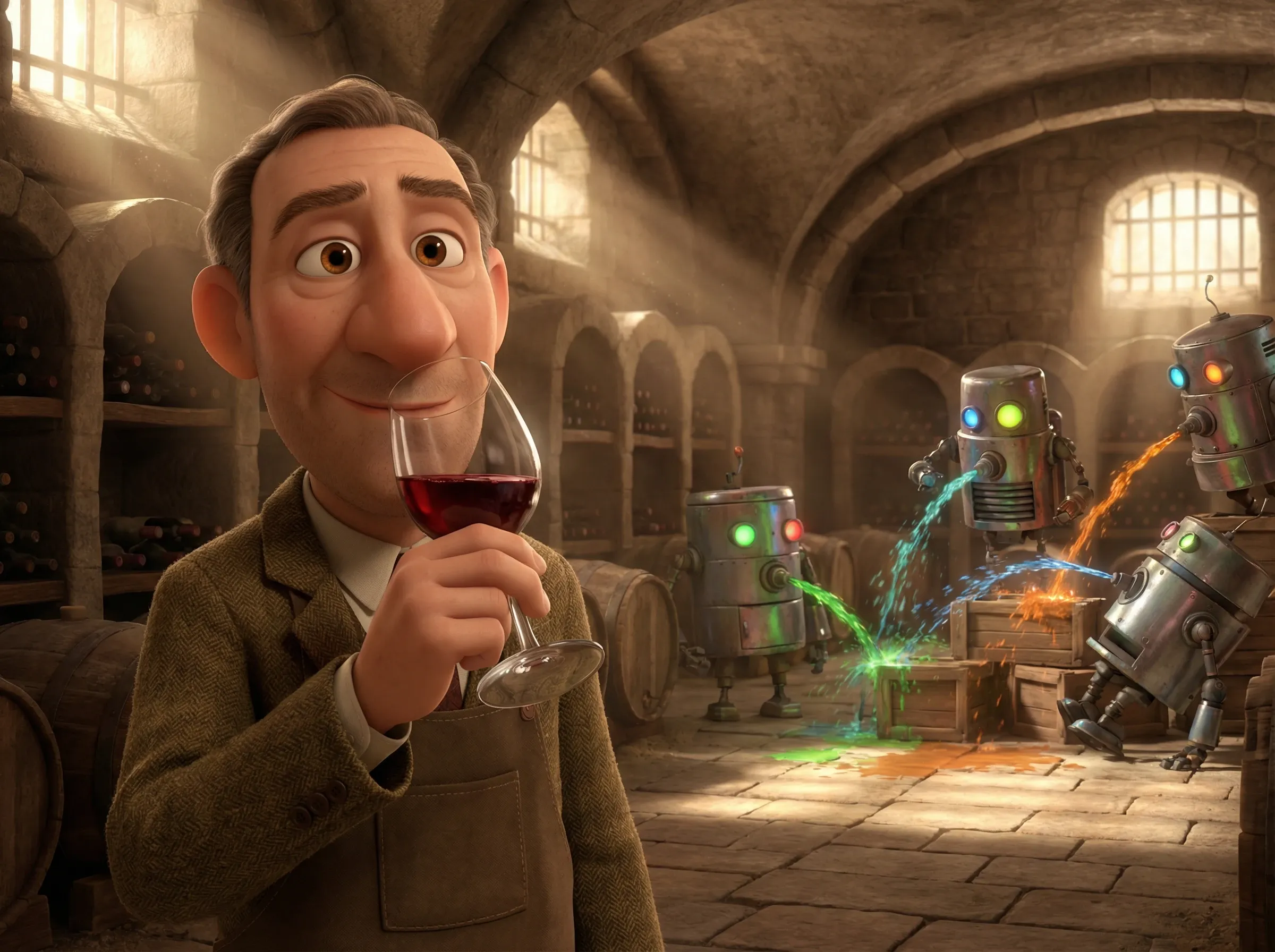Sommelier, cave, chaos robotique, choix expert