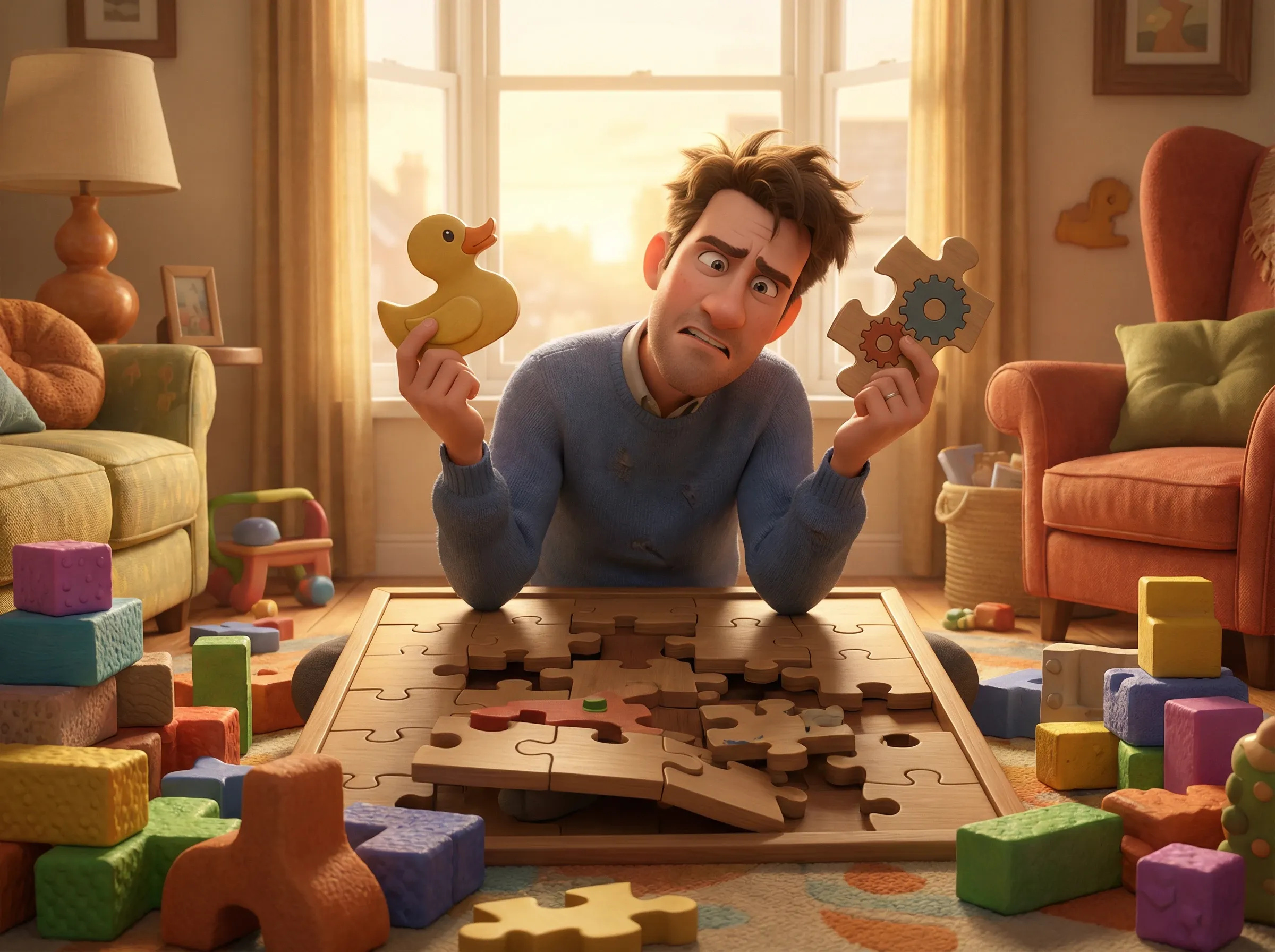 L'homme face au puzzle impossible