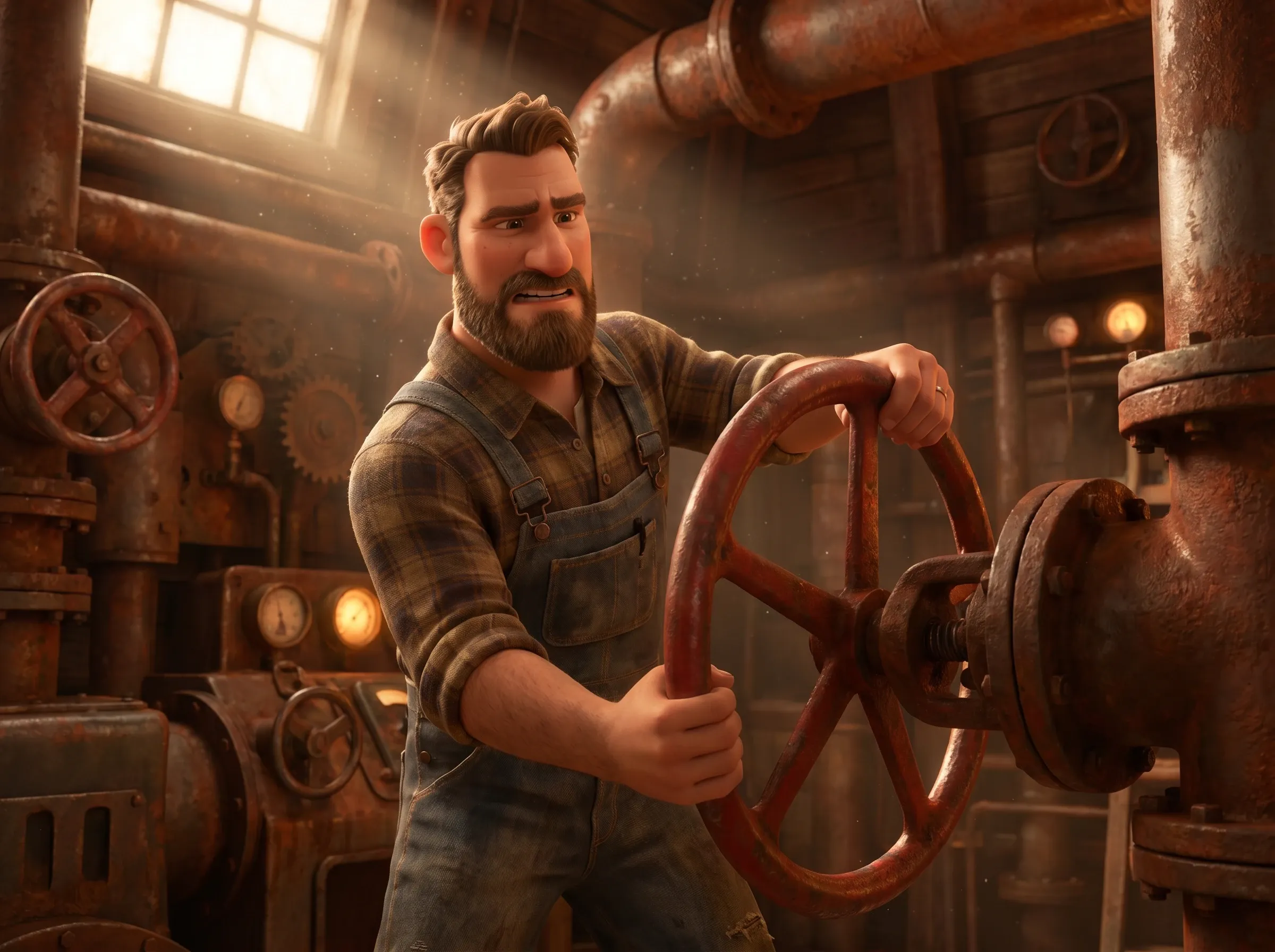 Réglage précis d'un volant industriel