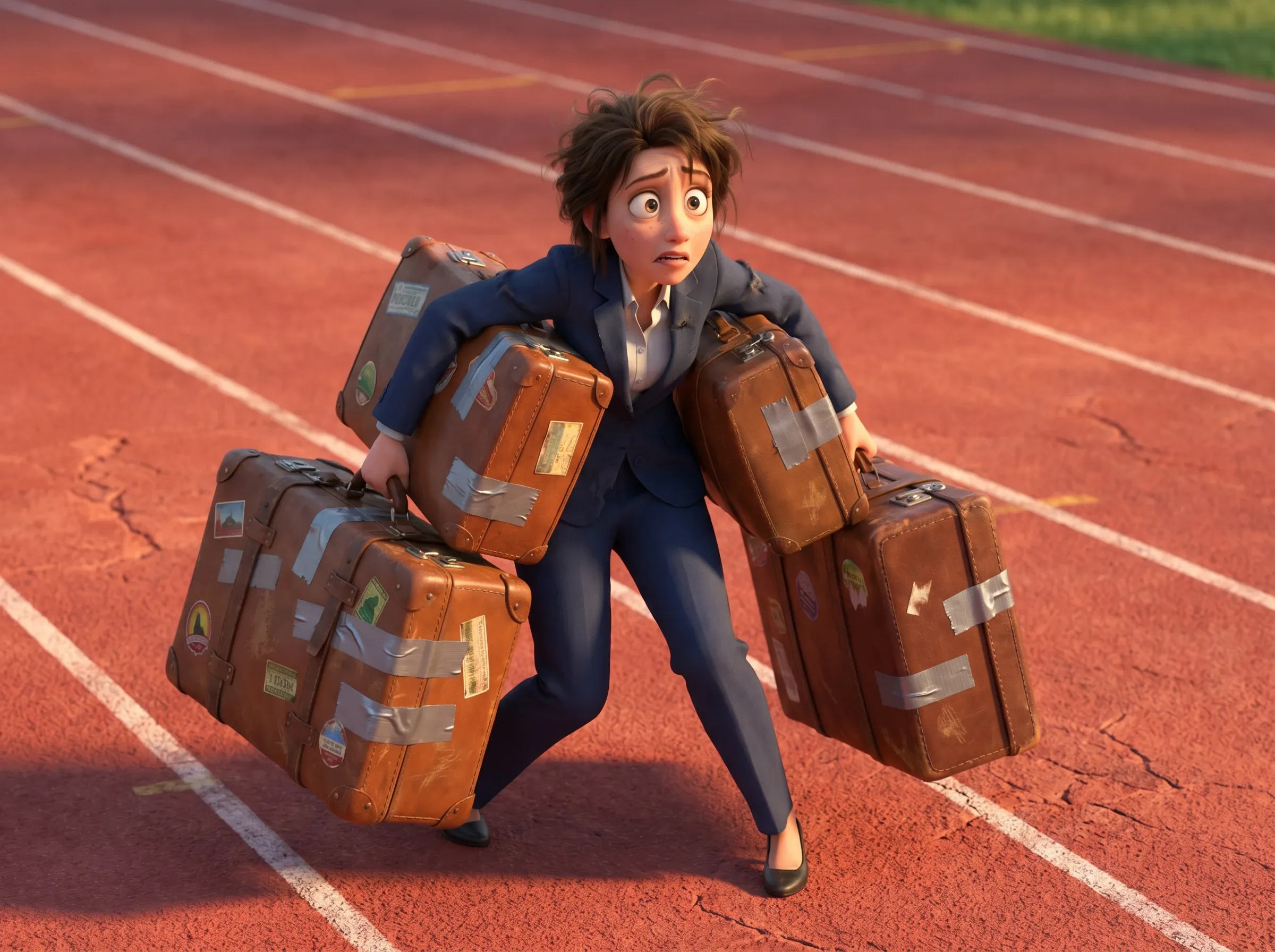 Lourds bagages, course d'obstacles