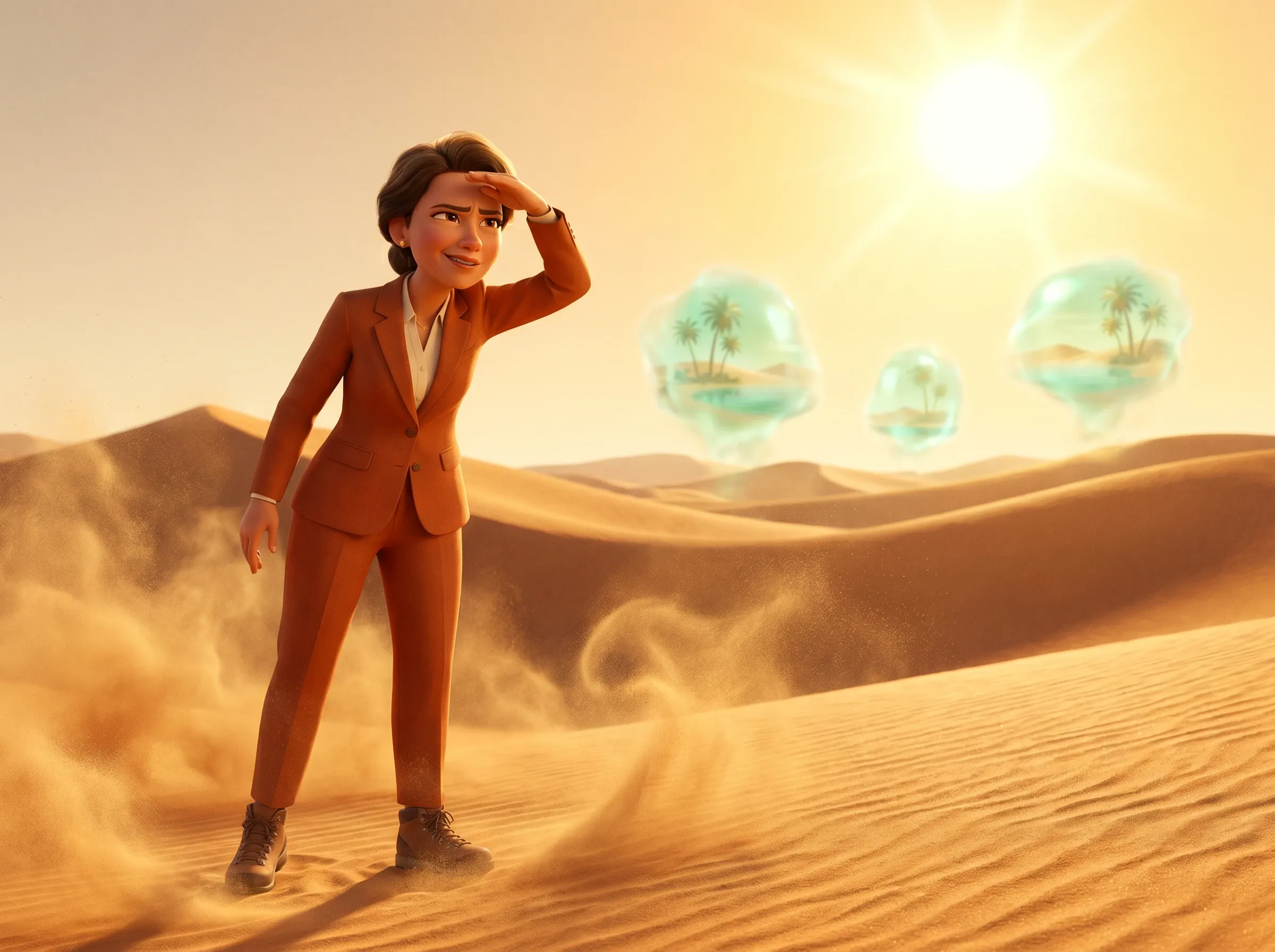 Mirages désertiques et scepticisme féminin