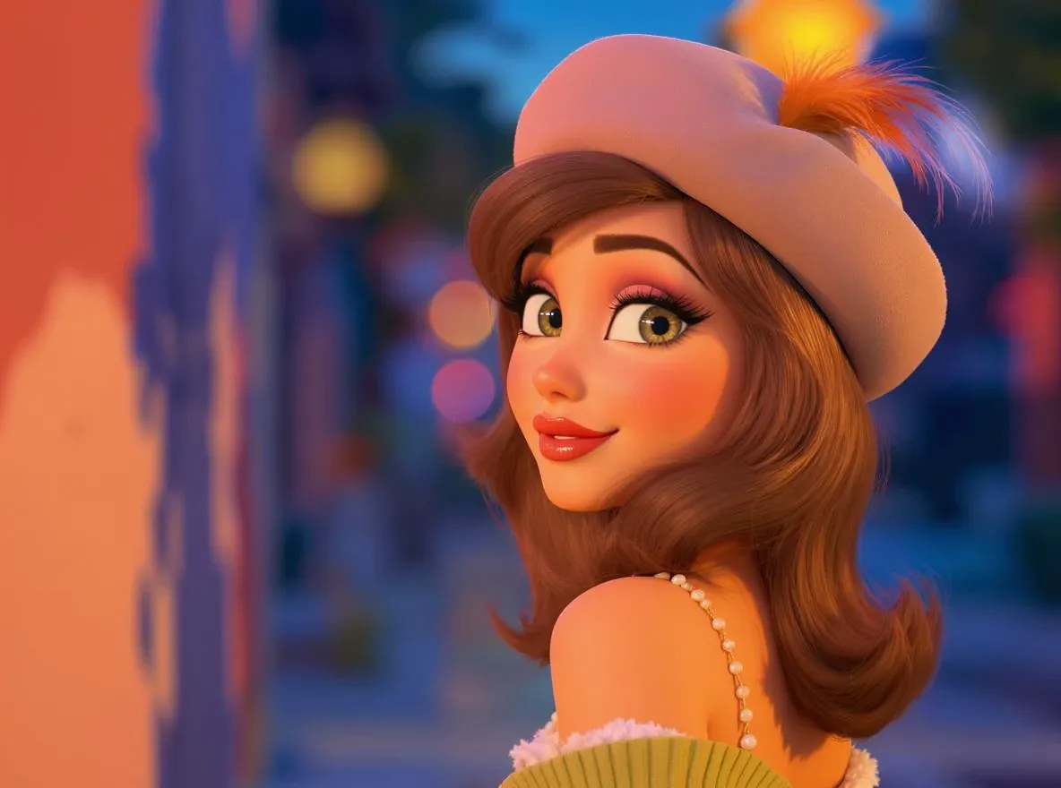 Analyse lumineuse d'un visage stylisé