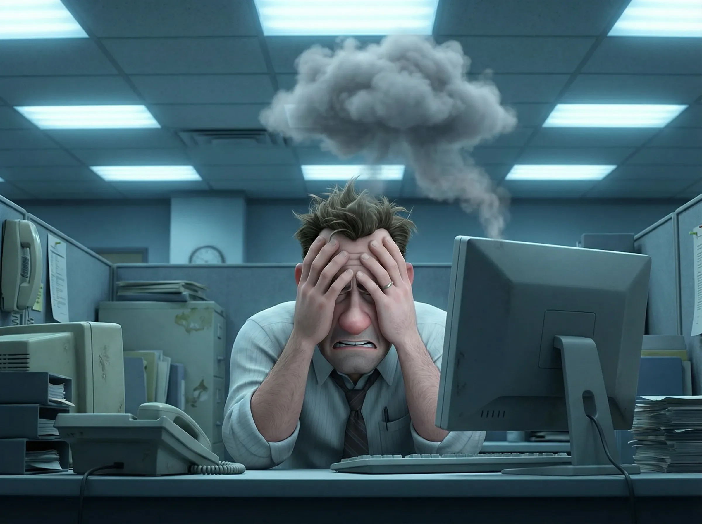 Frustration technologique au travail