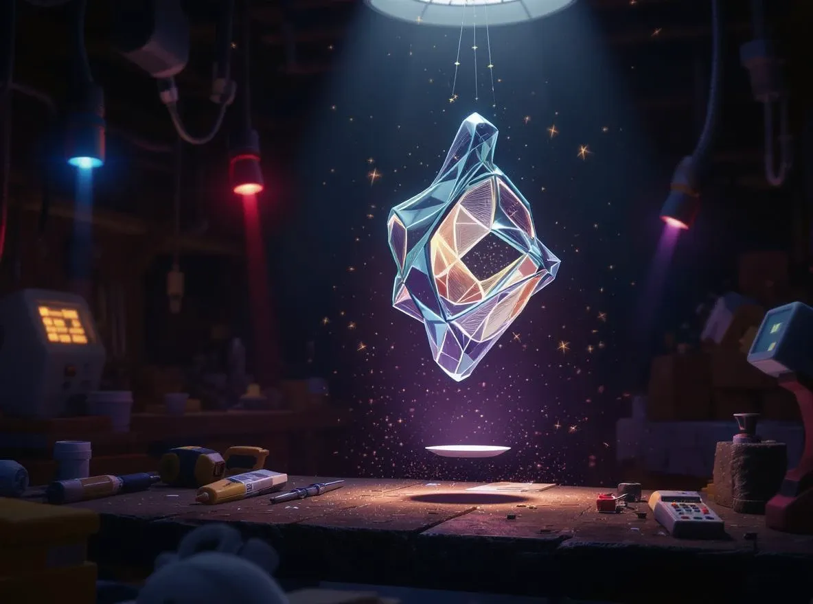 Atelier high-tech, sculpture lumière et verre