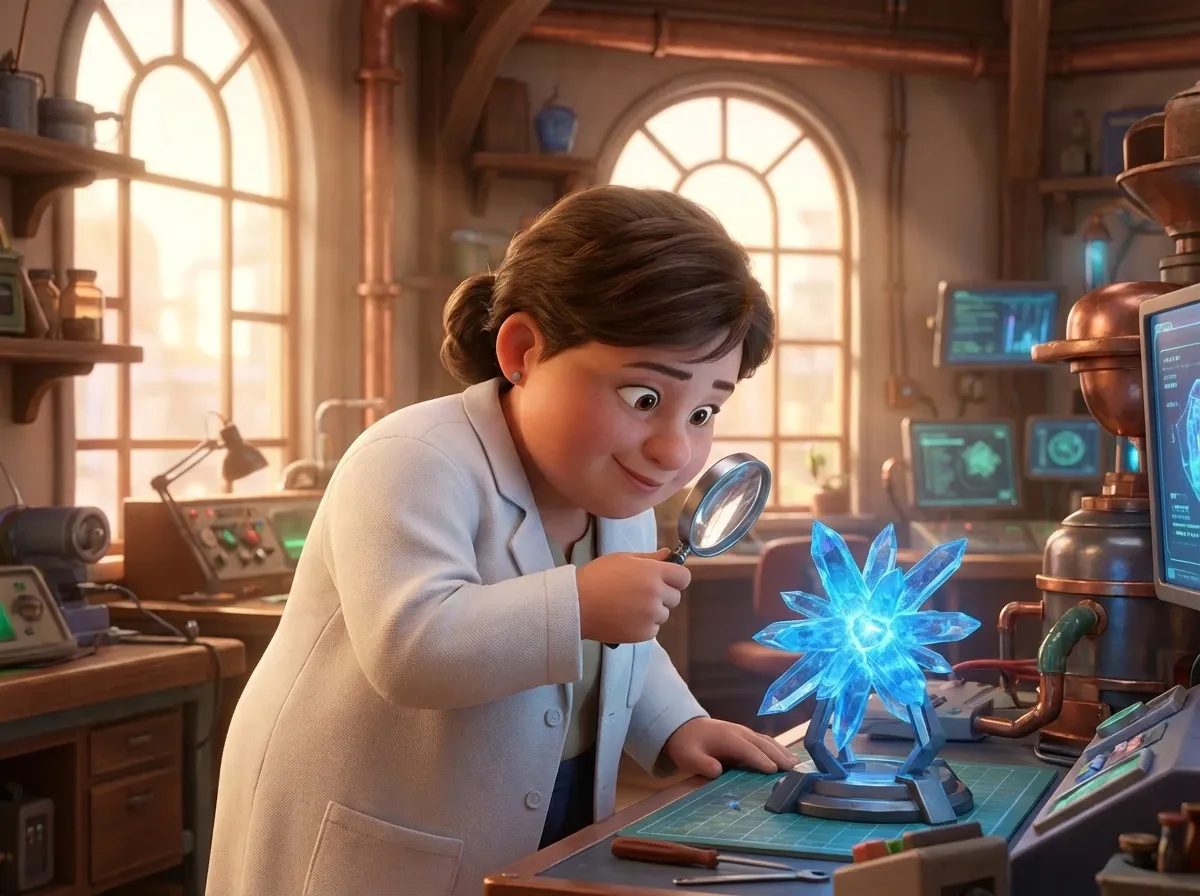 Ingénieure et structure réseau sécurisé lumineuse