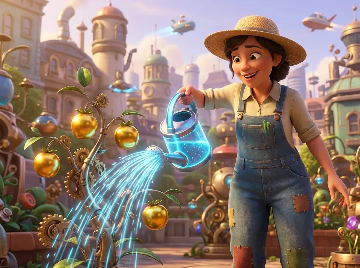 Arrosage lumineux: récolte automatique et instantanée