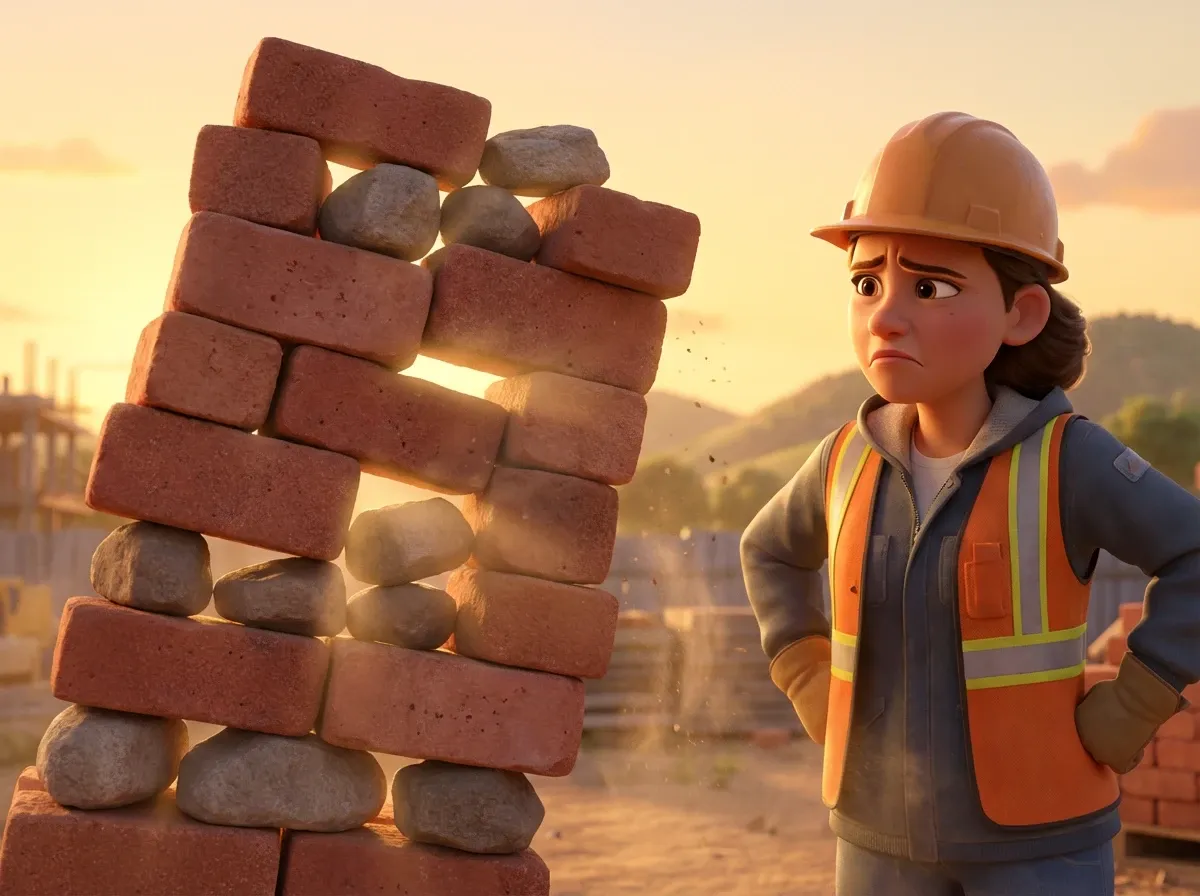 Architecte déçue par une construction sans ciment