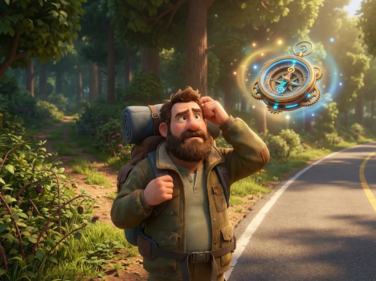 Chemins forestiers divergents: Nature vs. futur