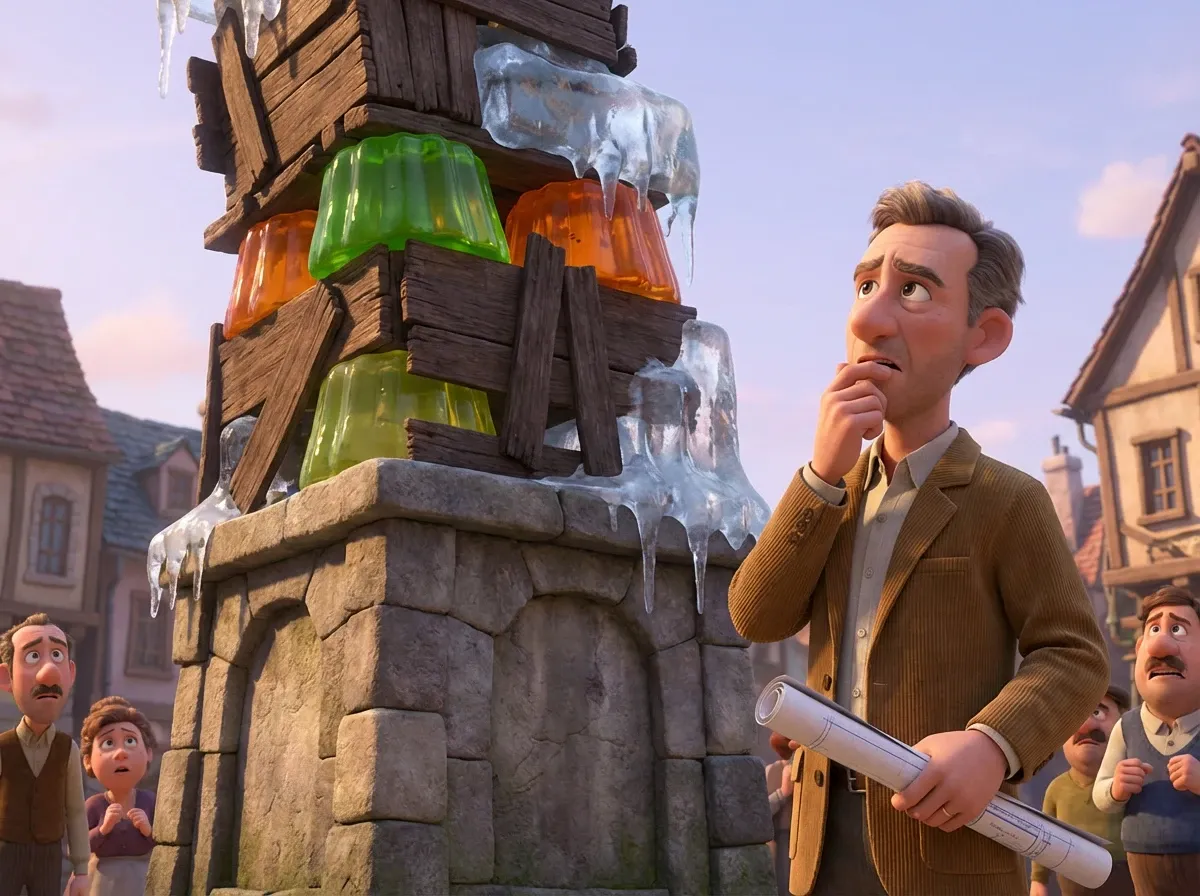 Tour instable : matériaux hétérogènes, architecte inquiet