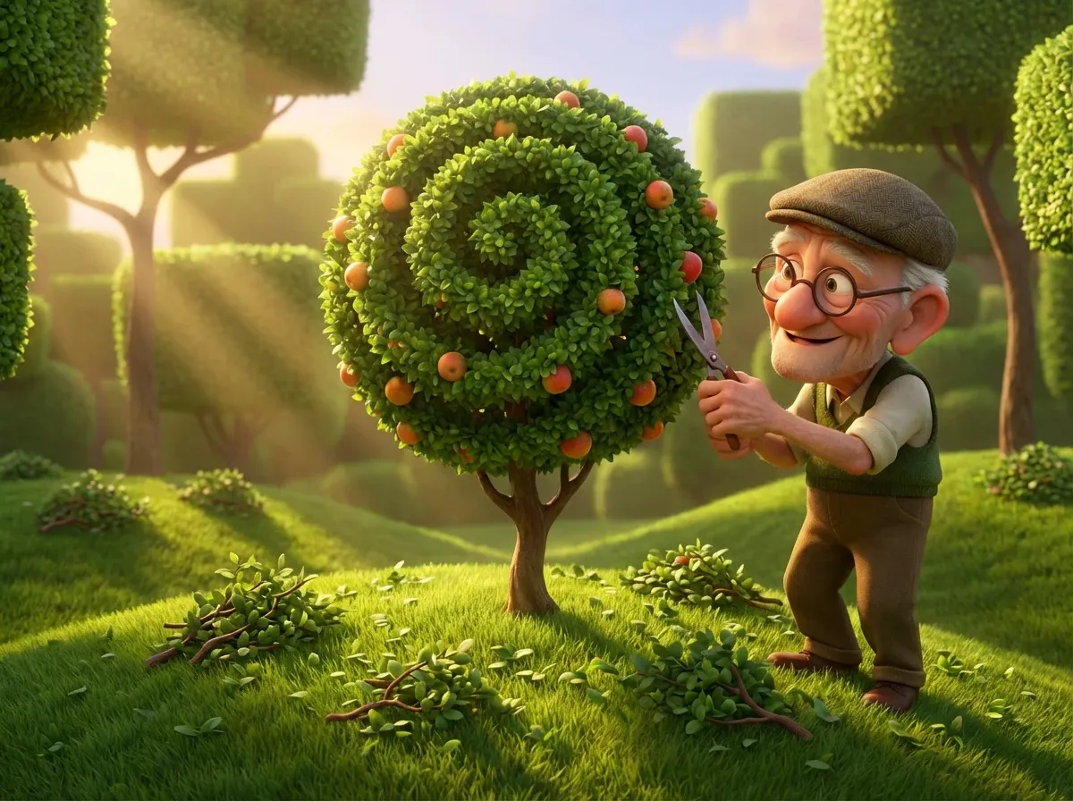 Taille d'arbre fruitier optimisée