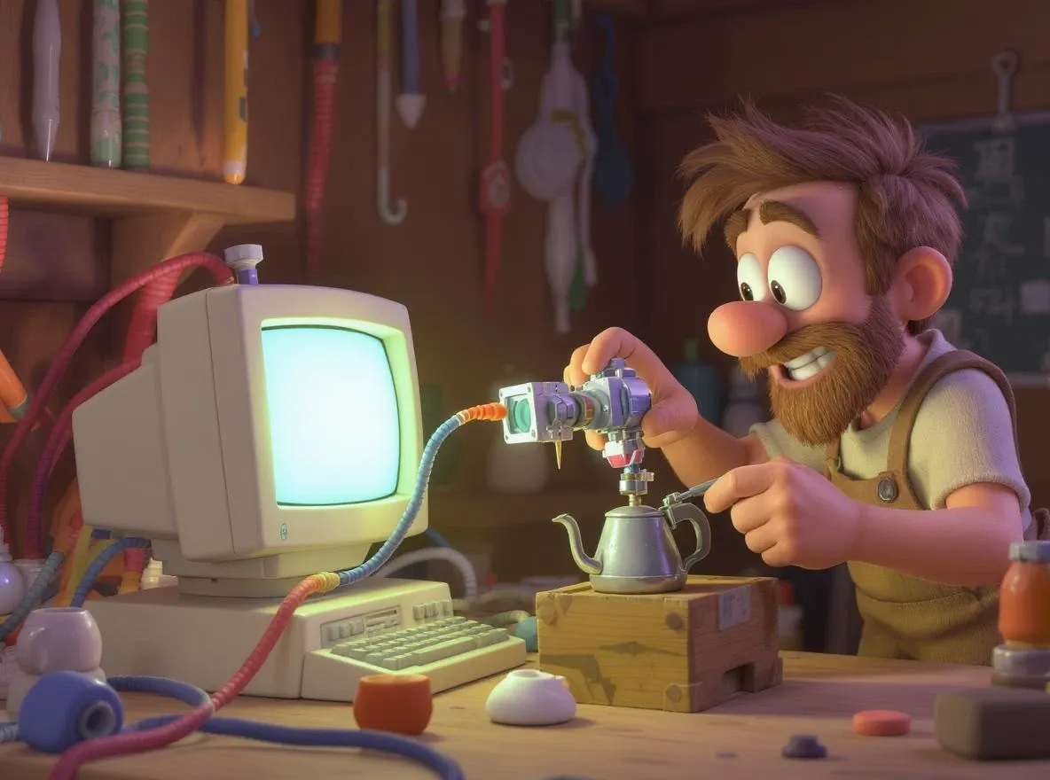 Machine Rube Goldberg farfelue