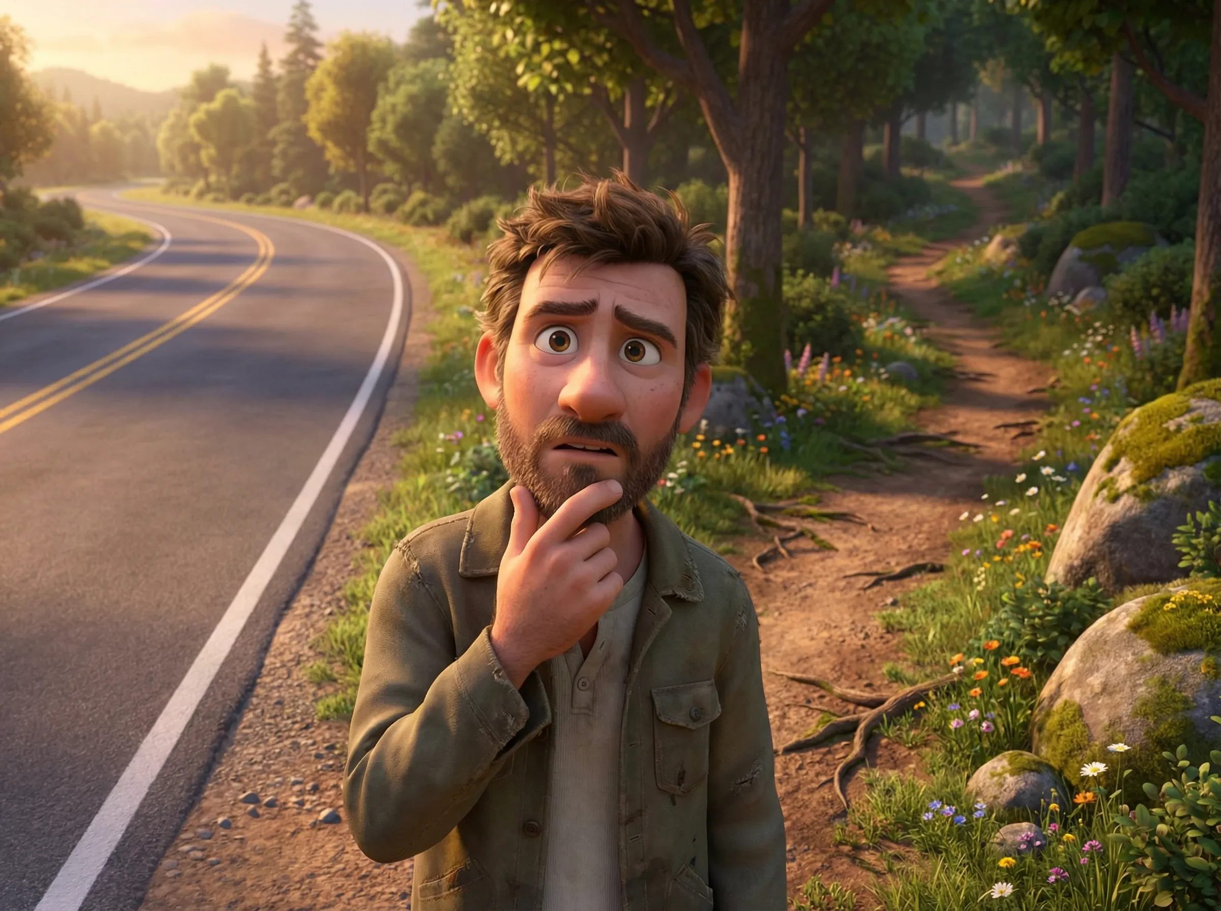 Hésitation face à des voies vers