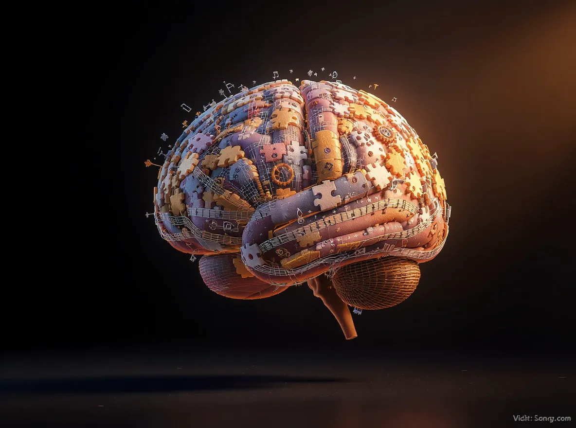 Cerveau puzzle, musique, maths, mécanique