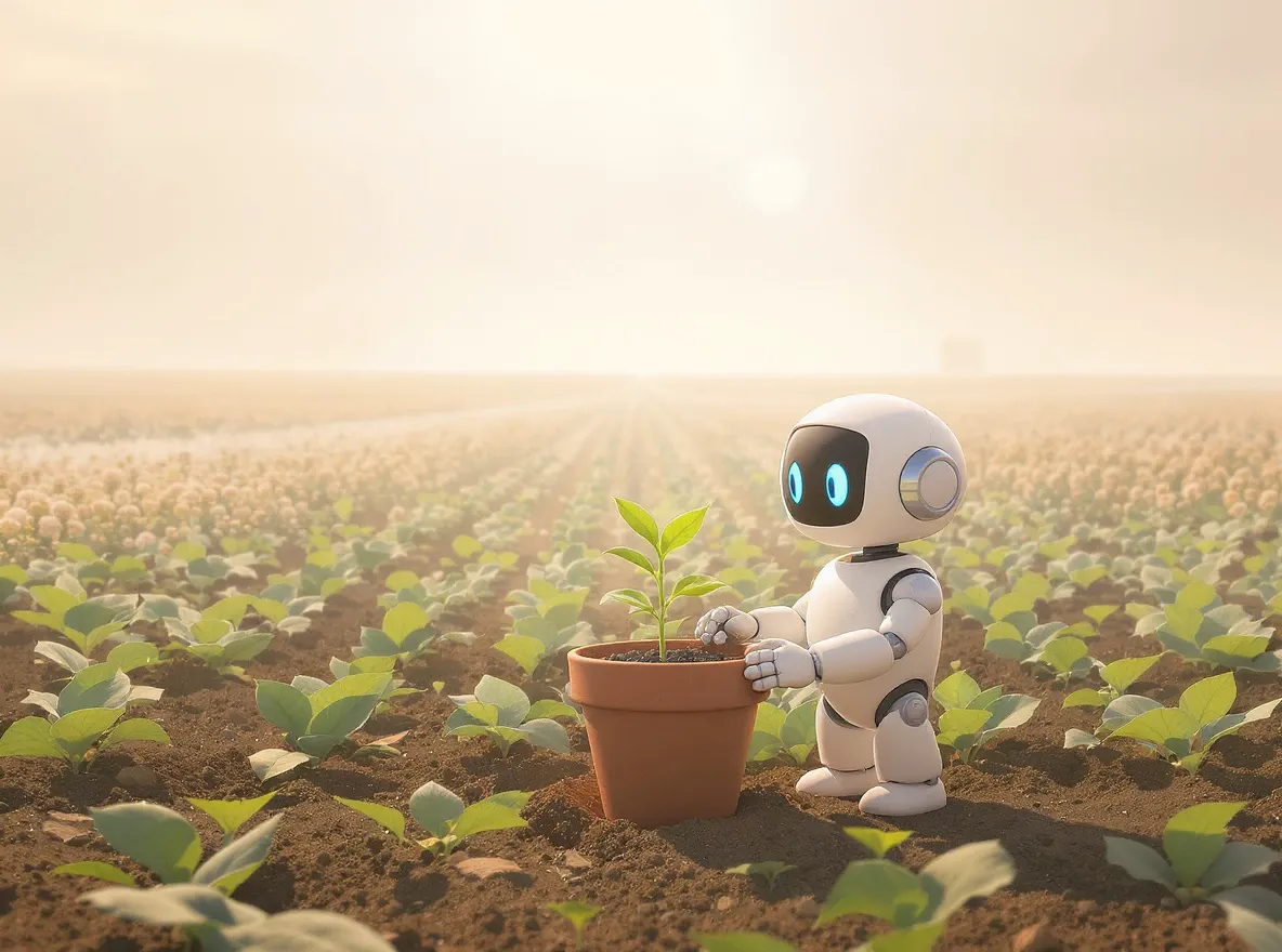 Robot arrose plant, champ d'avenir