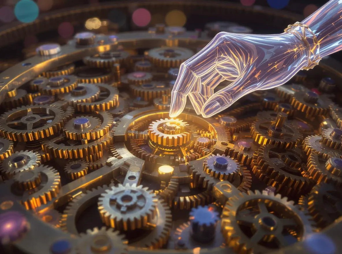 Mécanisme d'horlogerie : rouage manquant réparé