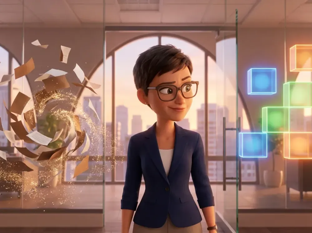 une dirigante qui transforme ces vieux documents