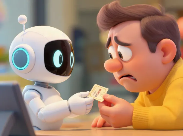 client frustré avec chatbot