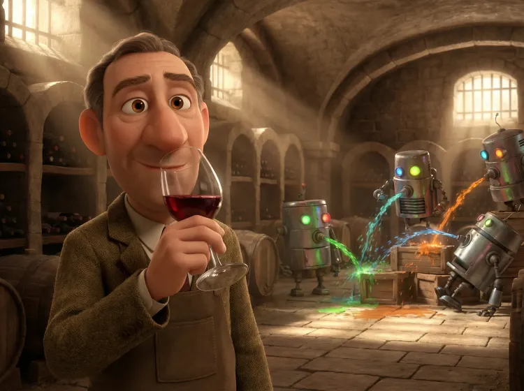 Sommelier, cave, chaos robotique, choix expert