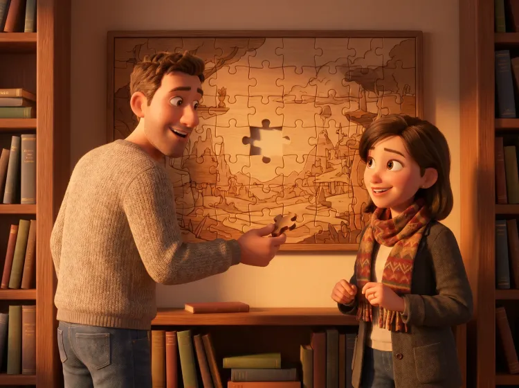 Le puzzle presque complet en dernier morceau