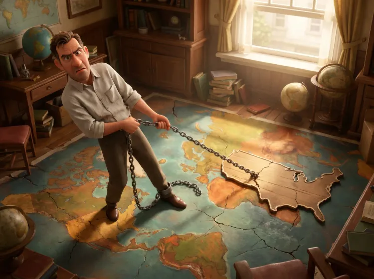 L'homme enchaîné aux continents