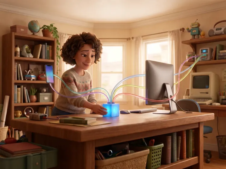 Cube lumineux, technologie connectée, innovation