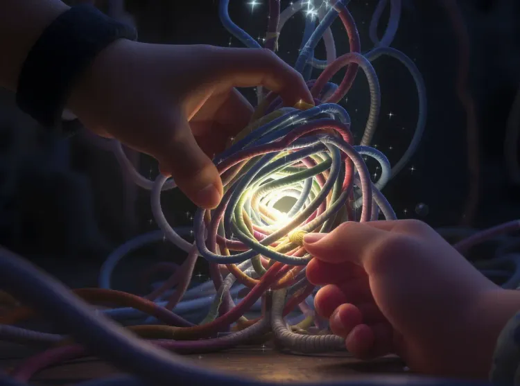 Connexion impossible dans nœud de fils lumineux
