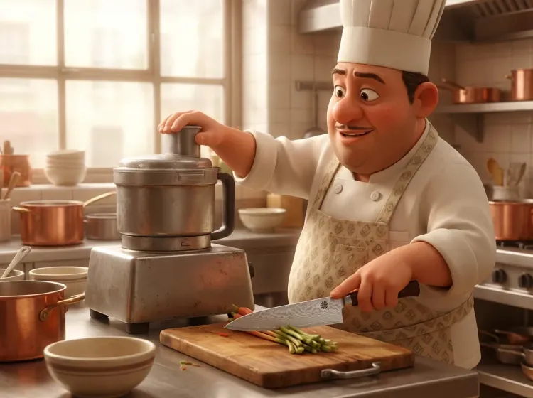Chef et couteau : la précision plutôt que la machine