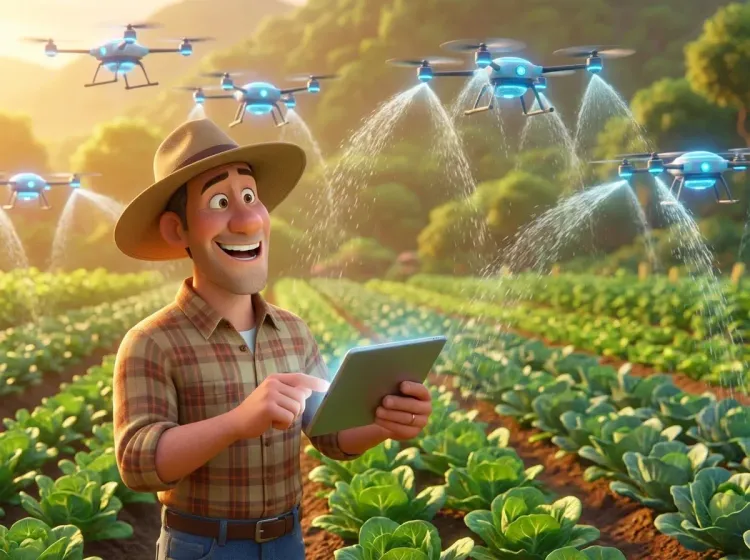 Agriculteur et drones : irrigation de précision