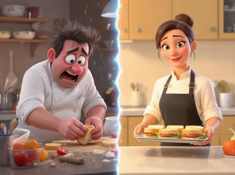 Chef paniqué, traiteur serein: l'art du sandwich