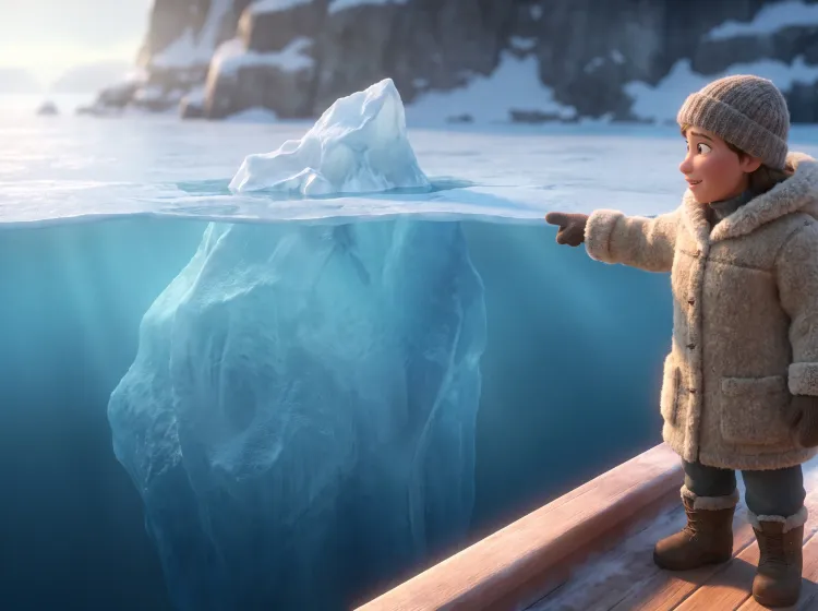 Iceberg : la partie cachée révèle l'ampleur
