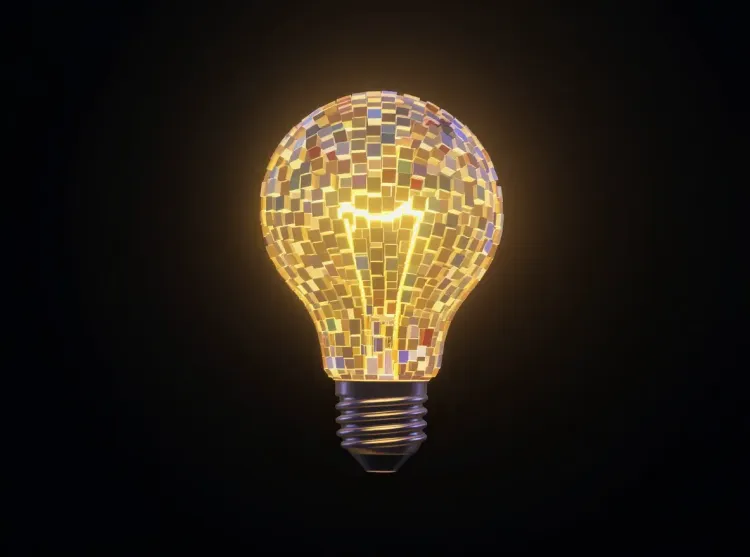 Idée lumineuse pixelisée