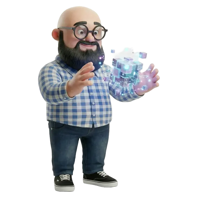Sébastien version 3d qui créé un cube numérique