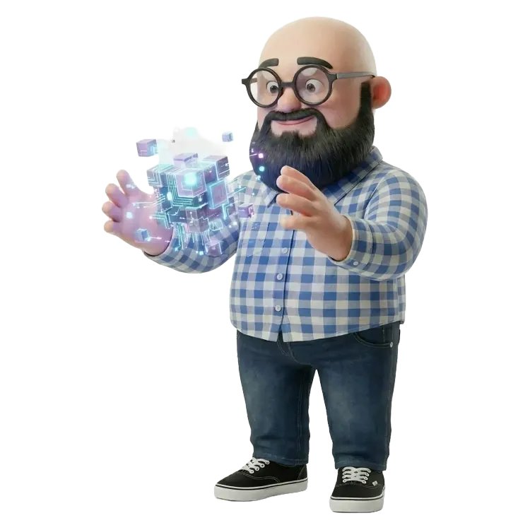 Sébastien version 3d qui créé un cube numérique