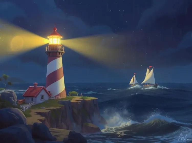 Phare guidant dans la tempête technologique