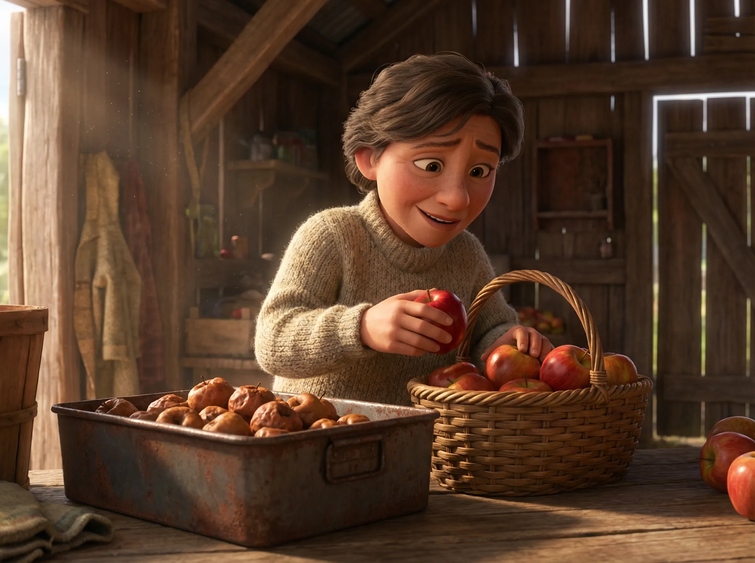 Tri de pommes: bonnes et mauvaises