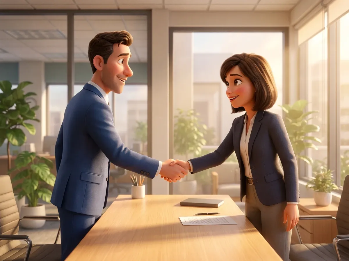 Poignée de main professionnelle accord de confiance