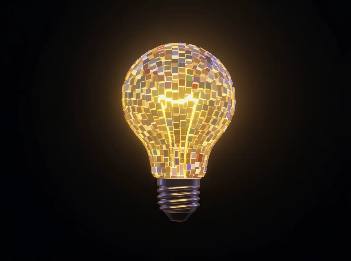 Idée lumineuse pixelisée