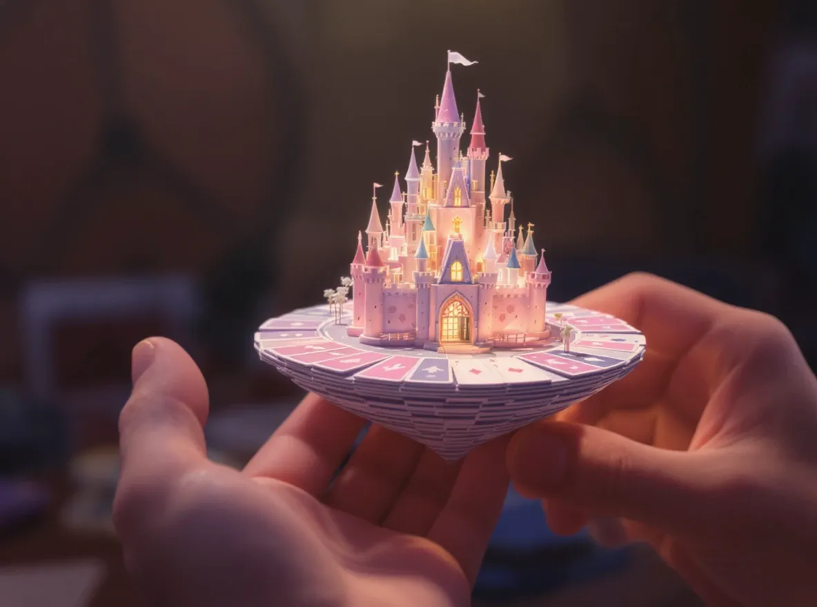 Mains: Château de cartes instable